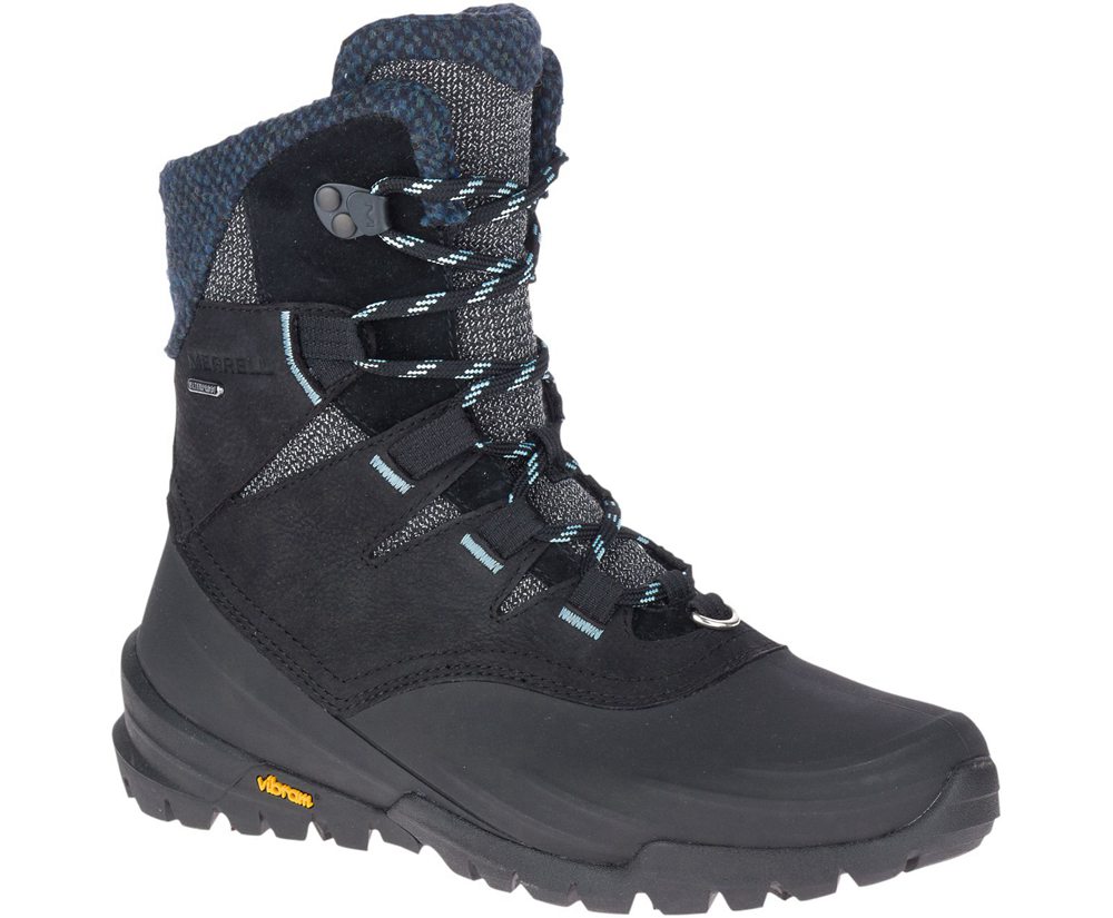 Kozaki Merrell Damskie Czarne - Thermo Aurora 2 Mid Shell Waterproof - 379201-VFA